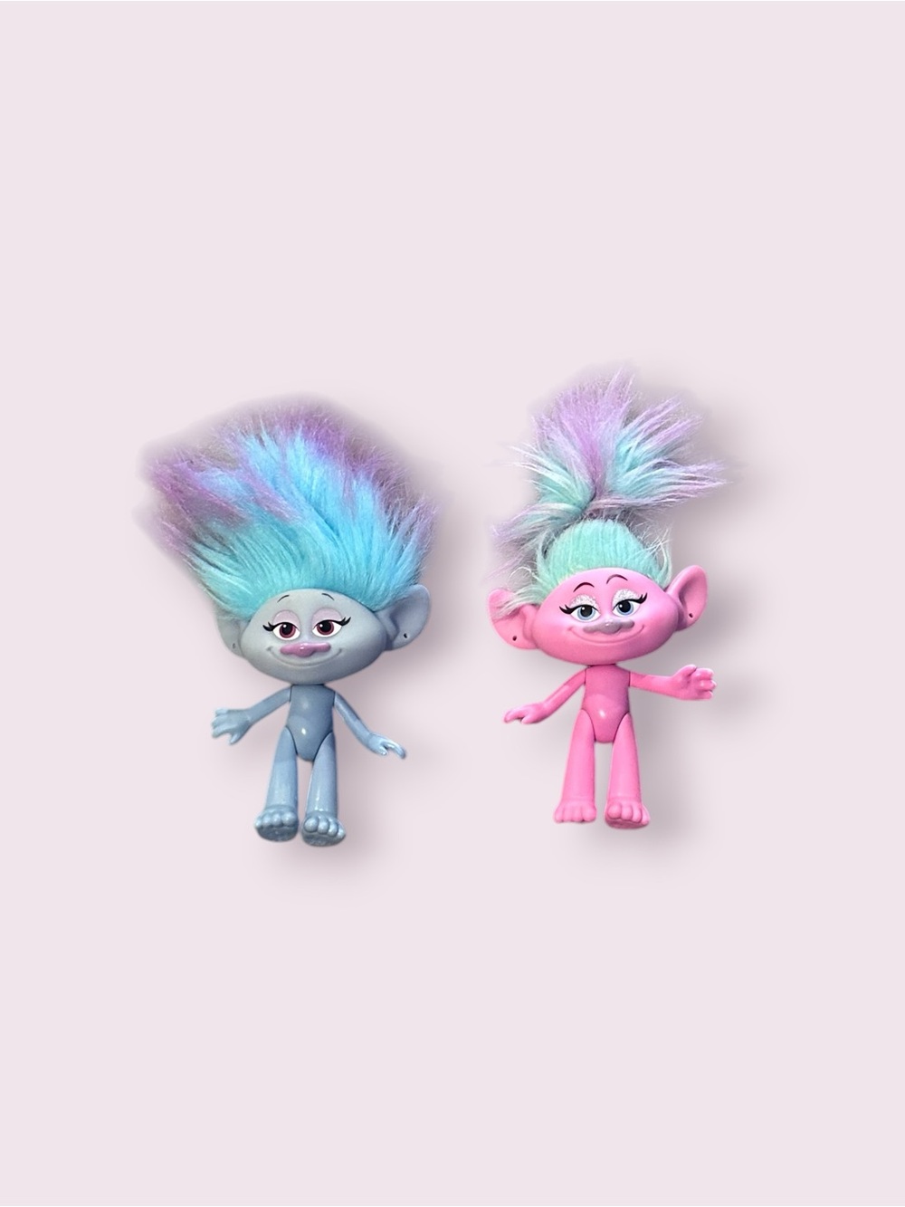 2015 Hasbro DreamWorks Trolls Satin And Chenille Twins Dolls Toys